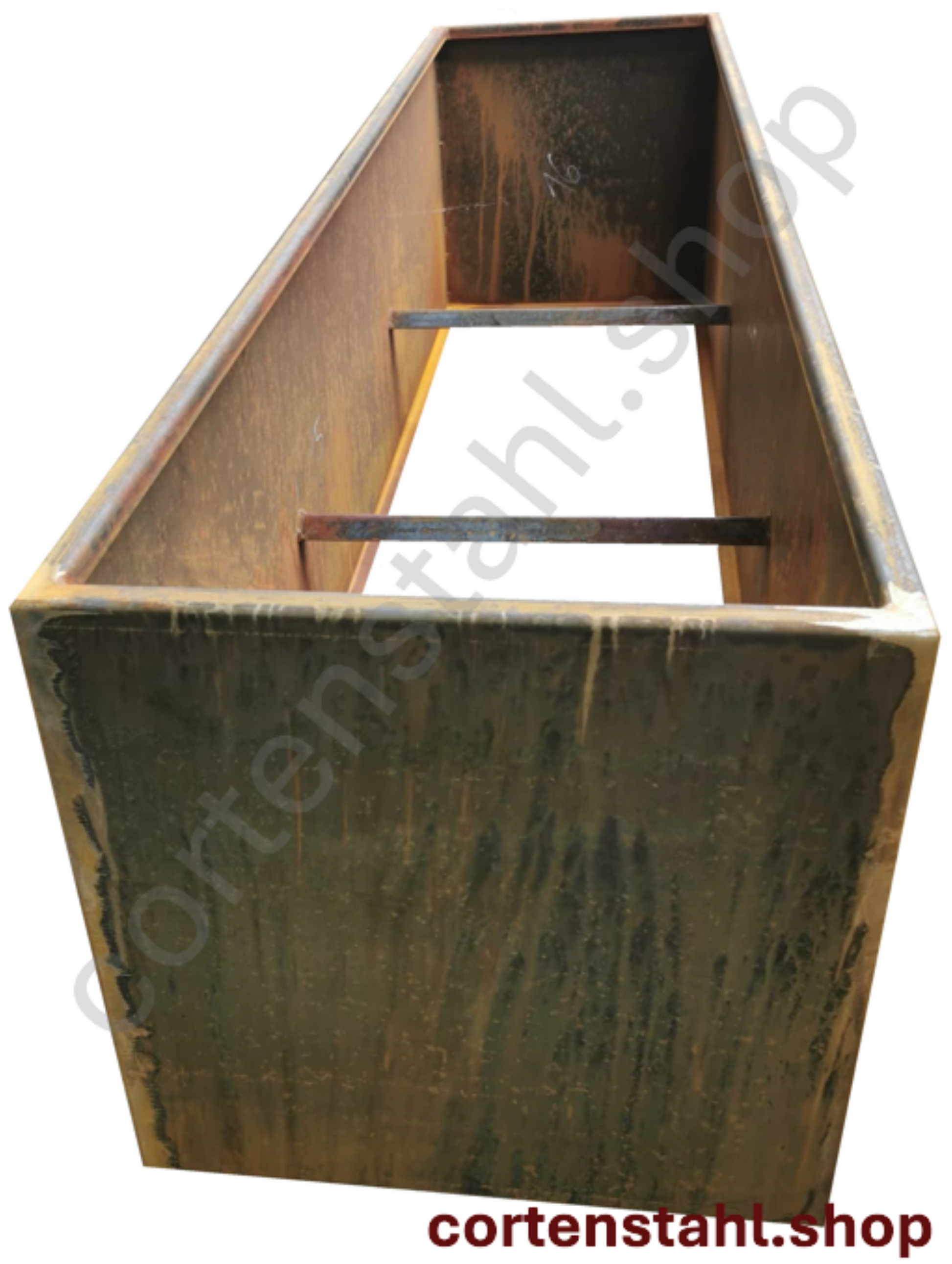 blumenkasten ohne boden Pflanzbehälter offen / ohne Boden / ohne Füßchen – cortenstahl.shop